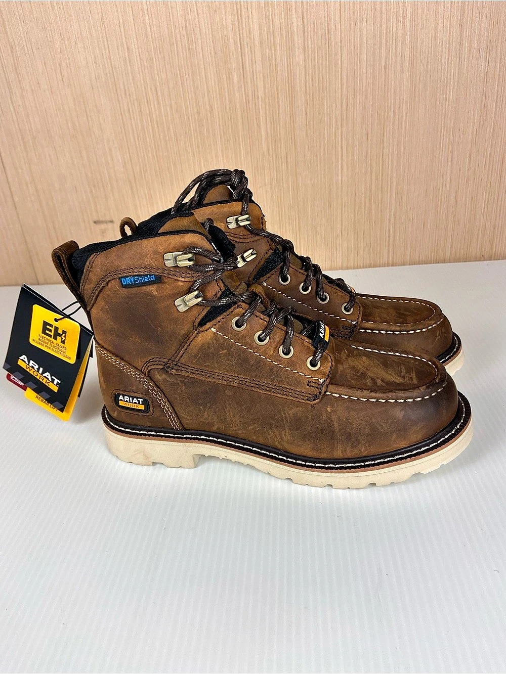 Ariat Rebar Lift H2O Waterproof Work Boots Brown US 7 NWT